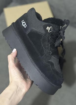 Ugg lowmel лоумель замшевые угги на платформе женские ugg замш зима черные