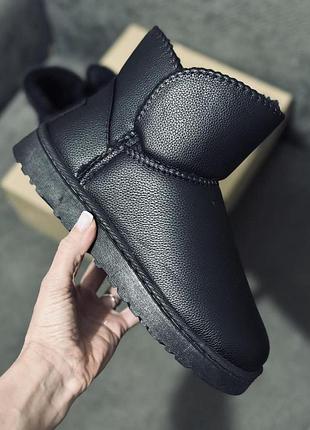 Угги mini ugg leather уггі міні 42