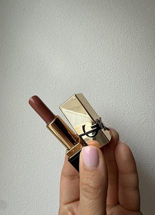 Миниатюра помады yves saint laurent rouge pur couture №1 💄