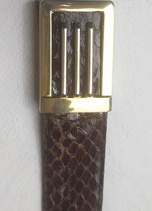 Longchamp(olivier grandry ?) винтажный ремень из змеиной кожи.