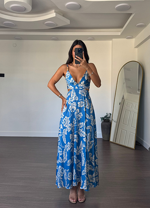 Платье с вырезами zara