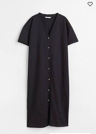 Котонова сукня на гудзиках h&m