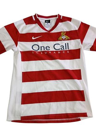 Винтажная, подростковая футболка nike fc doncaster rovers season 2010/11, sharp