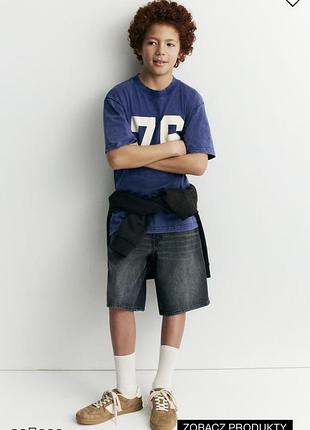 Нові джинсові шорти loose fit вільного крою h&m 164
