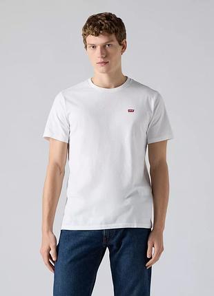 Футболка чоловіча levi’s, колір білий😍