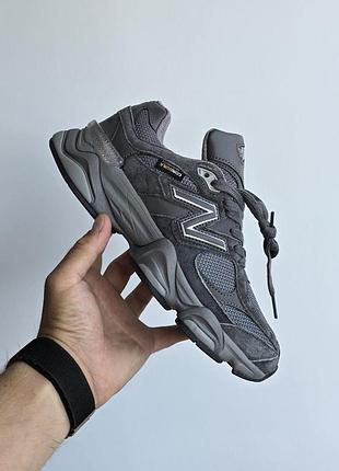 Серые кроссовки унисекс new balance 9060 dark grey cordura х нью беланс 44