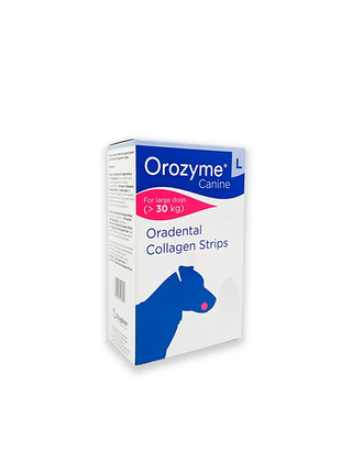 Жувальні пластинки orozyme l для великих порід собак від 30 кг, 1 упаковка