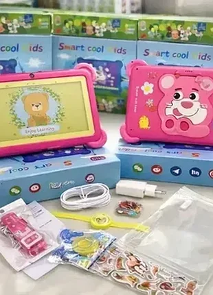 Планшет smart cool kids c12 для детей 8 гб осп / 256 гб пзп android дисплей 7 дюймов розовый