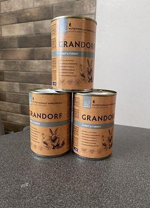Консерва для собак grandorf rabbit & turkey (кролик-індичка)