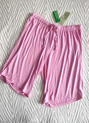 Комфортные шорты женские летние широкие из модала united colors of benetton пижама 5