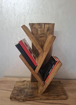 Книжная полка из натурального дерева