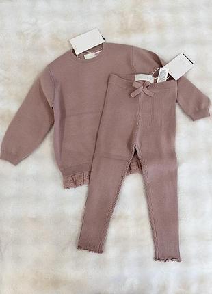 Костюм трикотажний zara на дівчинку 98см