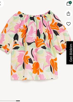 Льняная блуза m&amp;s