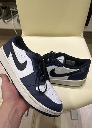 Оригінальні кросівки air jordan 1 low golf "midnight navy" (розмір 47)