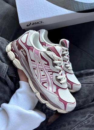 Стильні жіночі кросівки asics gel nyk sweet cream pink