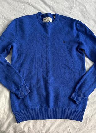 Пуловер/свитер синего цвета jack wills, размер s, 100% wool