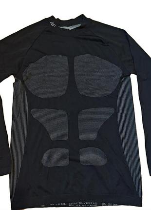 Термокофта мужская рашгард 4f, бесшовная, xl-xxl, черная