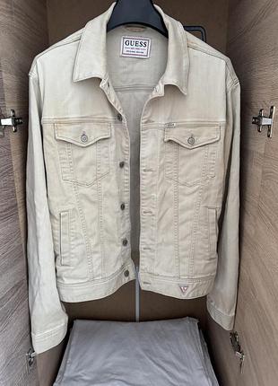 Джинсовка guess джинсовая куртка мужская размер l