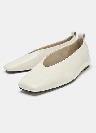 Шкіряні балетки limited edition zara