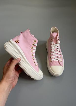Кеды converse chuck taylor all star move platform pink 37(23.5cm) new run star hike motion