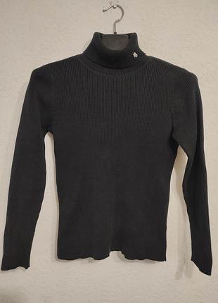 Оригинальный женский черный гольф lauren ralph lauren, 100% хлопок, разм. s