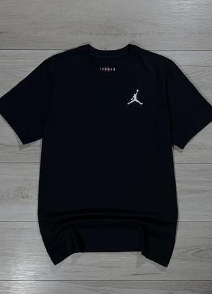 Нова чорна футболка джордан jordan jumpman embroidered, l, оригінал