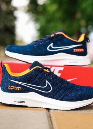 Nike zoom blue orange, мужские кроссовки найк7 фото