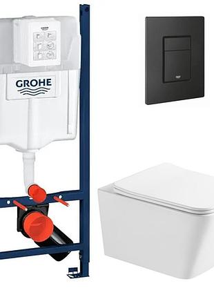 Комплект унитаз с крышкой insana jordan trn hl + инсталляция grohe rapid sl 4в1 (3884000g/38732kf0)