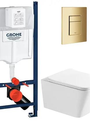 Комплект унитаз с крышкой insana jordan trn hl + инсталляция grohe rapid sl 4в1 (3884000g/38732gl0)
