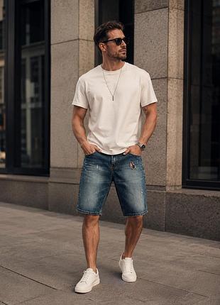 Мужские джинсовые шорты enos jeans urban
