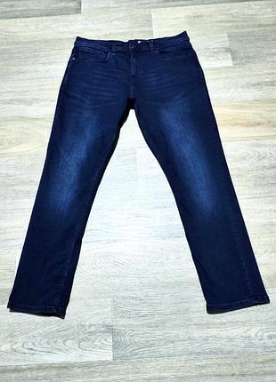 Мужские джинсы f&f , размер 36/32 slim free fit , темно-синие .