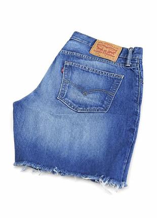 Джинсові шорти levi's короткі сині чоловічі оригінал темно-сині levis