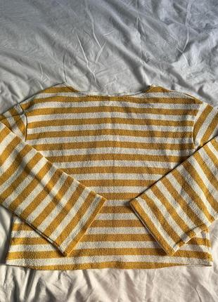 Светр h&m в смужку, розмір м, 30% cotton