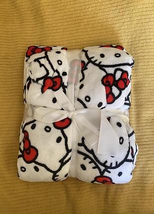 Плед hello kitty ковдра з принтом хело кітті sinsay 130х160