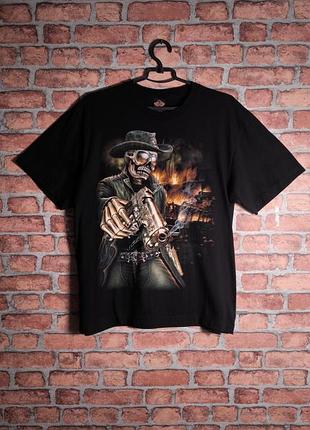 Футболка з черепом з скелетом rock eagle skull skeleton по типу the mountain, spiral, wild