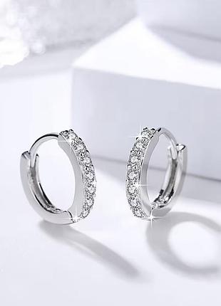 Срібні сережки конго 925