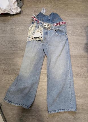 Джинси diesel d-sire wide leg з поясом, оригінал, w28