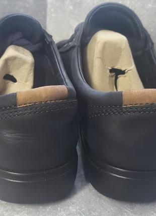 Кожаные кеды ecco soft 7 extra width черные 5