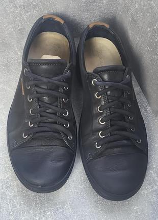 Кожаные кеды ecco soft 7 extra width черные 6