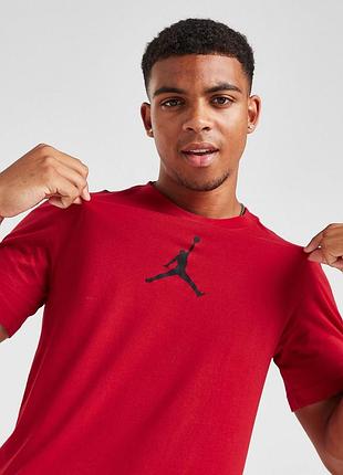 Оригінальна чоловіча футболка jordan jumpman df center logo s/s crew t-shirt cw5190-687 deep red