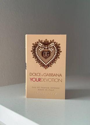 Духи парфуми dolce & gabbana your devotion intense