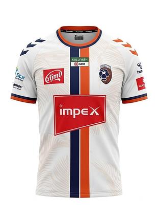Біла футбольна футболка hummel malappuram football club | розмір m