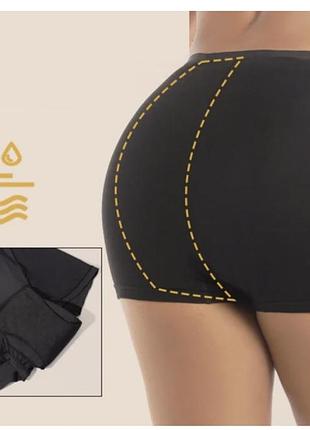 Xl/xxl ідеальні як нові жіночі труси плавки для критичних днів місячних чорні