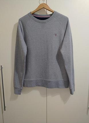 Свитшот gant хлопок серый цвет under armour timberland levis allsaints