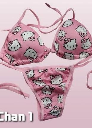 Купальник жіночий рожевий hello kitty