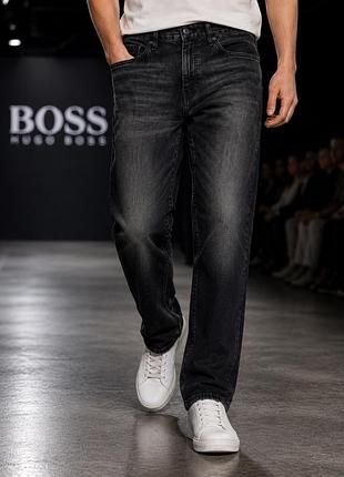 Джинси чоловічі boss hugo boss сірі l бавовна з еластаном