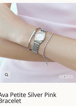 Браслет burker рожевий з нової колекції petite silver pink
