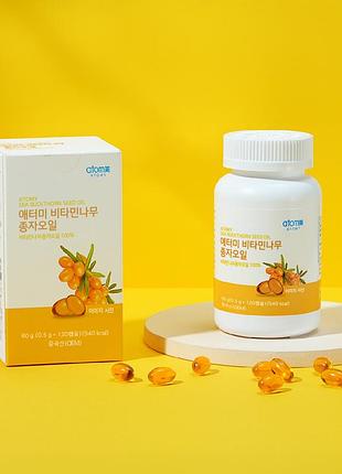 Олія насіння обліпихи в капсулах atomy sea buckthorn seed oil (090175)