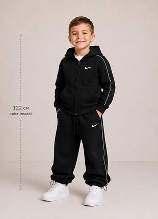 Спортивний костюм для хлопчика oversize з турецької двохнитки піньє | 122–146