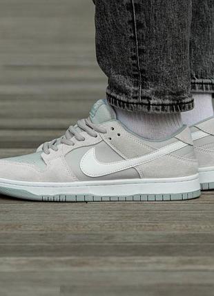 Женские кроссовки nike sb dunk grey suede / smb+ 🔗